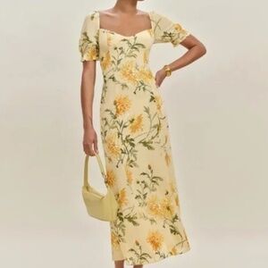 Reformation Gloria Dress in Honeyglow